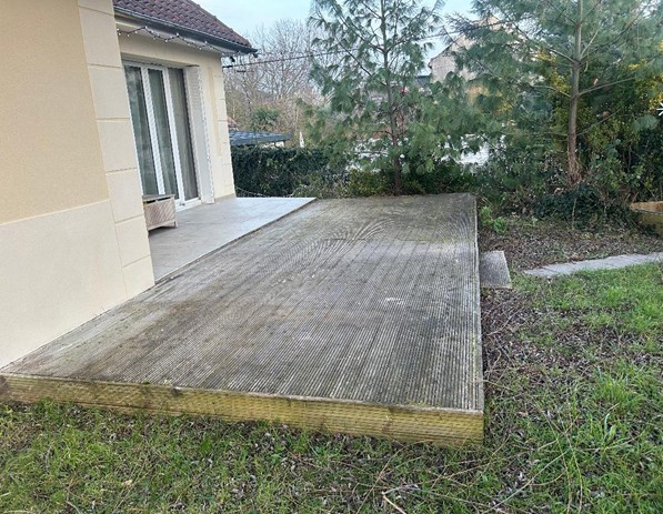 Photo 1 - Dépose  terrasse en bois :  VILLEJUIF 94